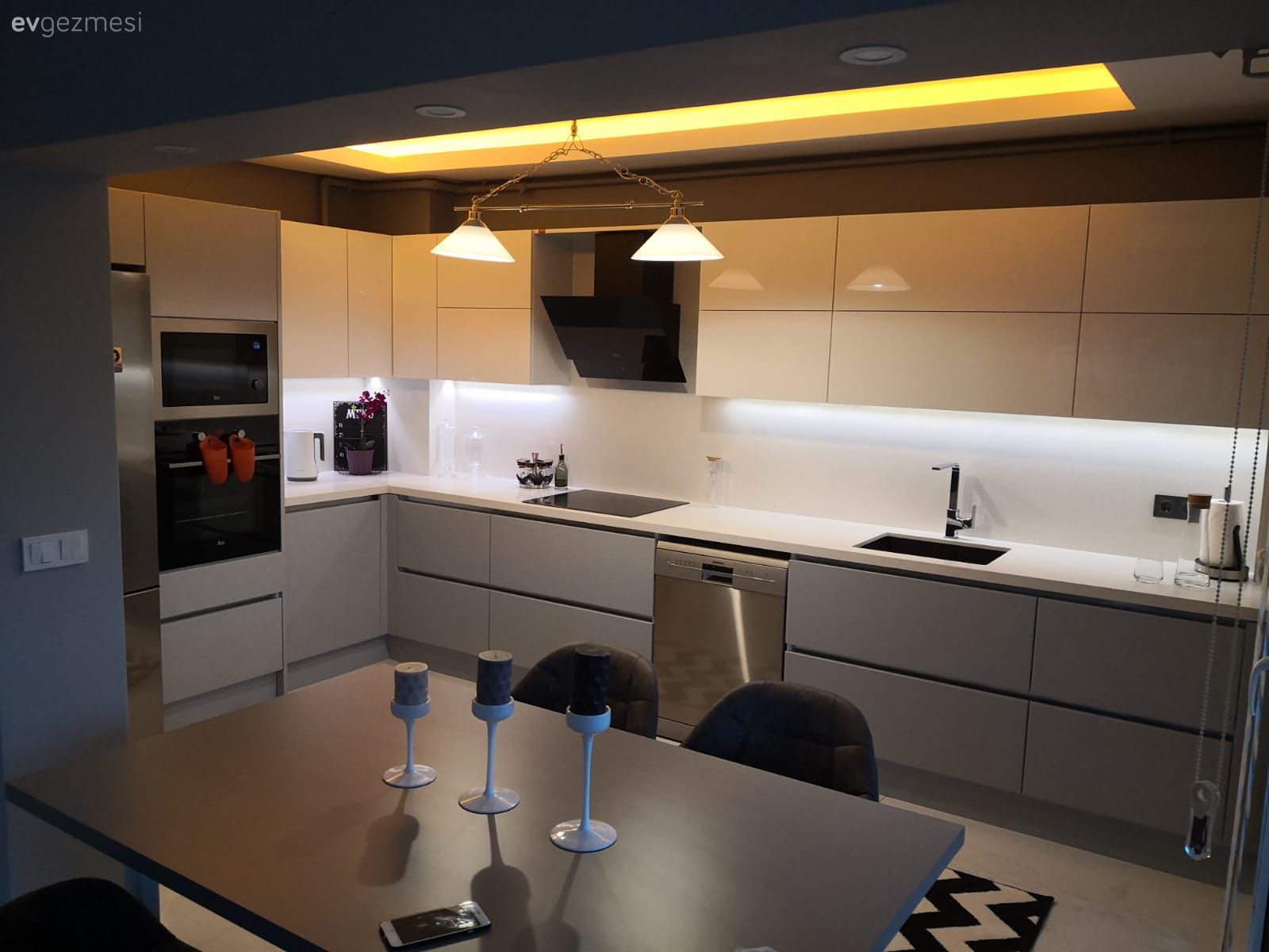 Yeni yaptirdigim mutfagimdan kareler