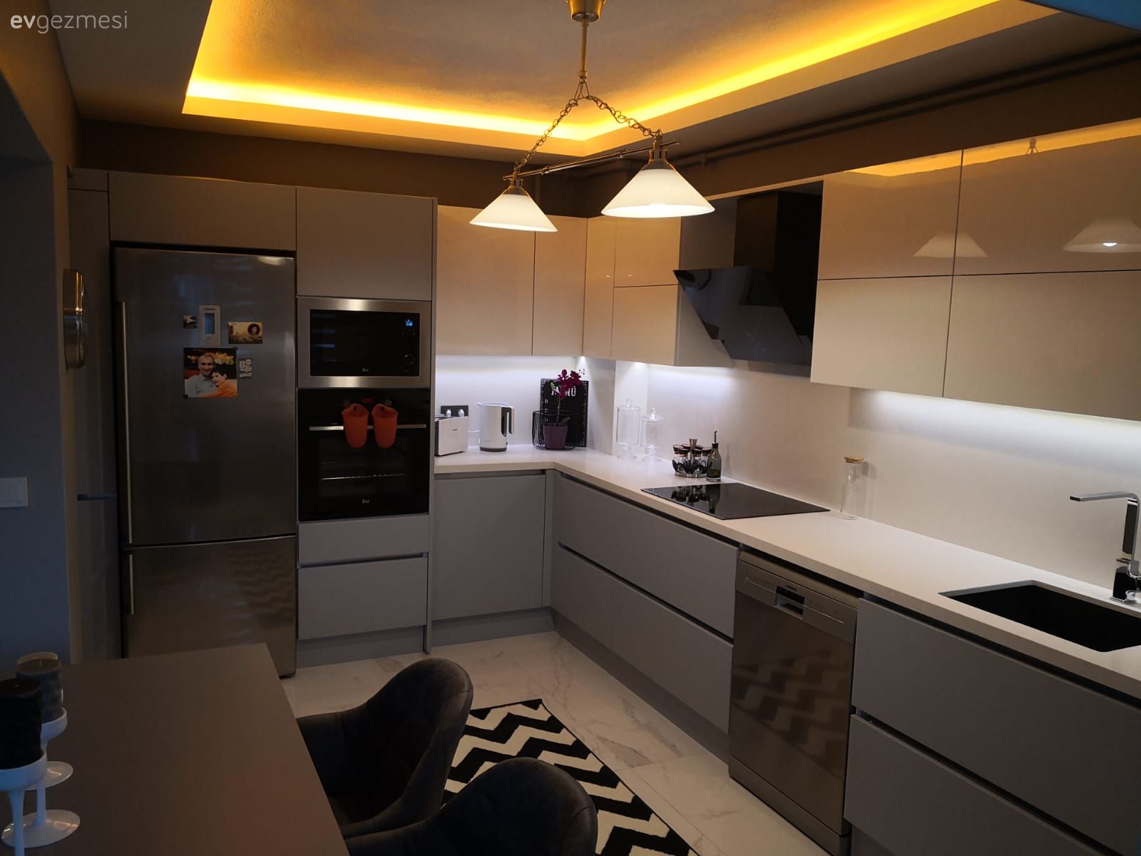 Yeni yaptirdigim mutfagimdan kareler